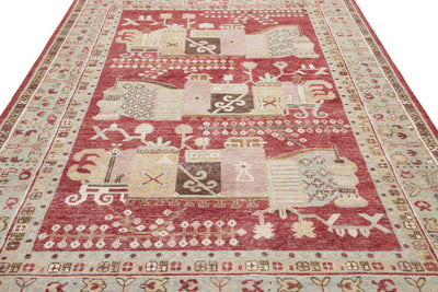 Modern Samarkand Wool Rug 7 X 10