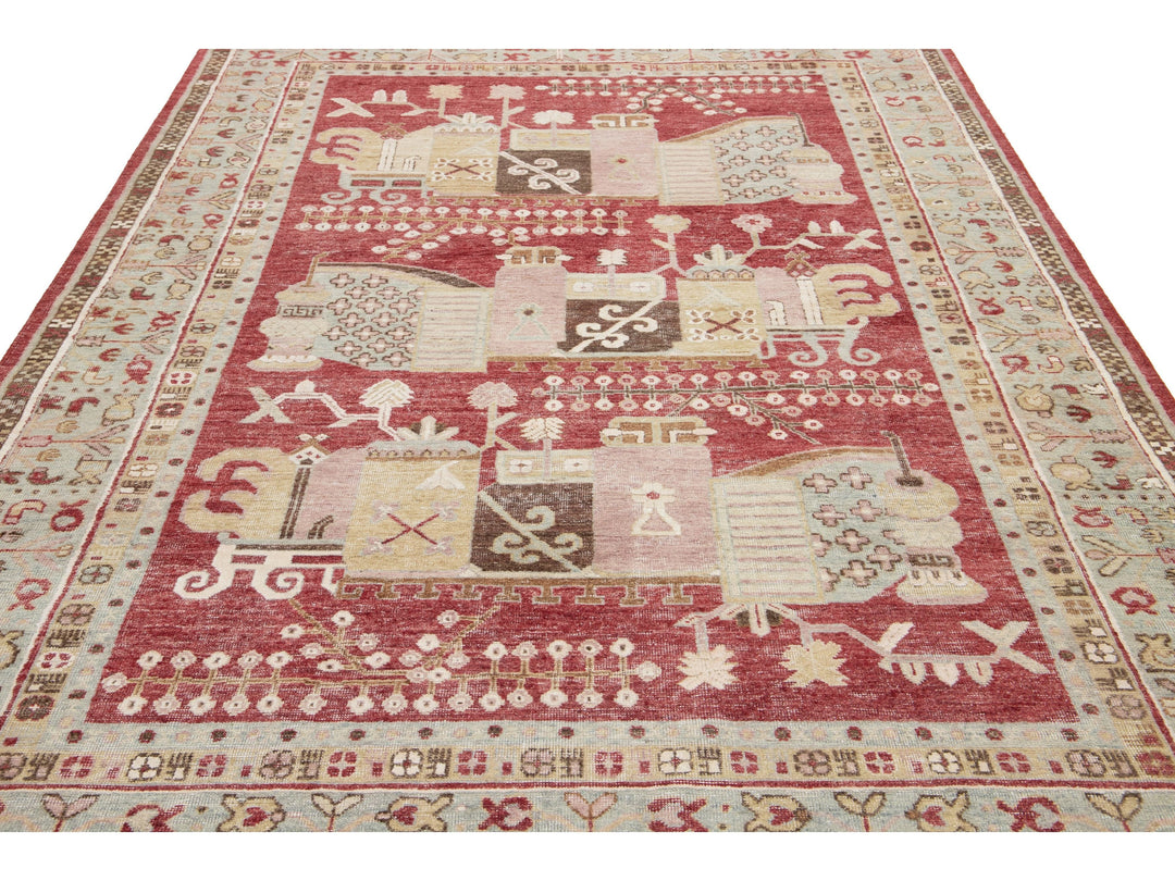 Modern Artisan Samarkand Wool Rug 7 X 10