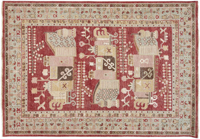 Modern Samarkand Wool Rug 7 X 10