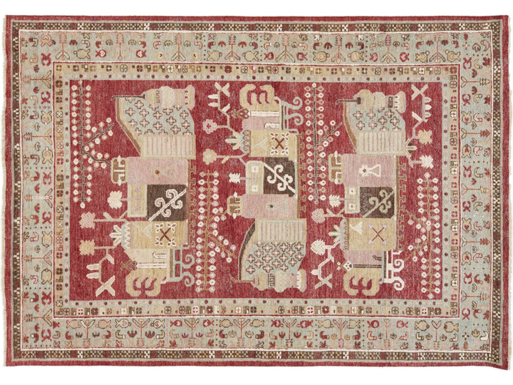 Modern Artisan Samarkand Wool Rug 7 X 10