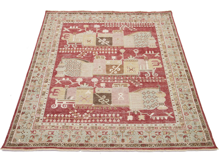 Modern Artisan Samarkand Wool Rug 8 X 10