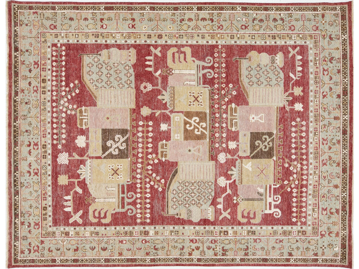 Modern Artisan Samarkand Wool Rug 8 X 10