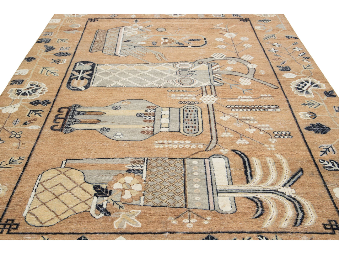 Modern Artisan Samarkand Wool Rug 7 X 10