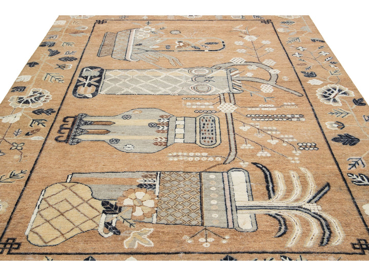 Modern Artisan Samarkand Wool Rug 7 X 10