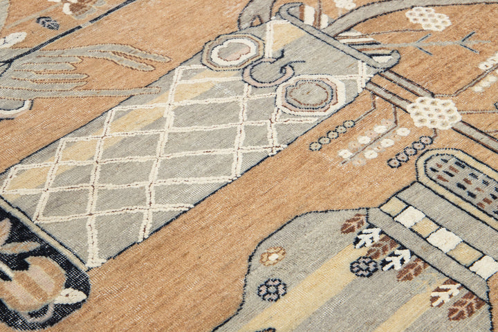 Modern Samarkand Wool Rug 7 X 10