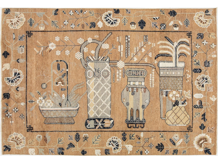 Modern Artisan Samarkand Wool Rug 7 X 10