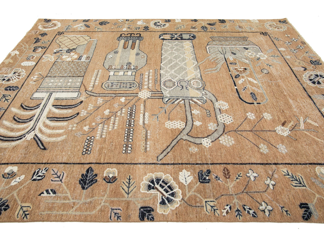 Modern Artisan Samarkand Wool Rug 8 X 10