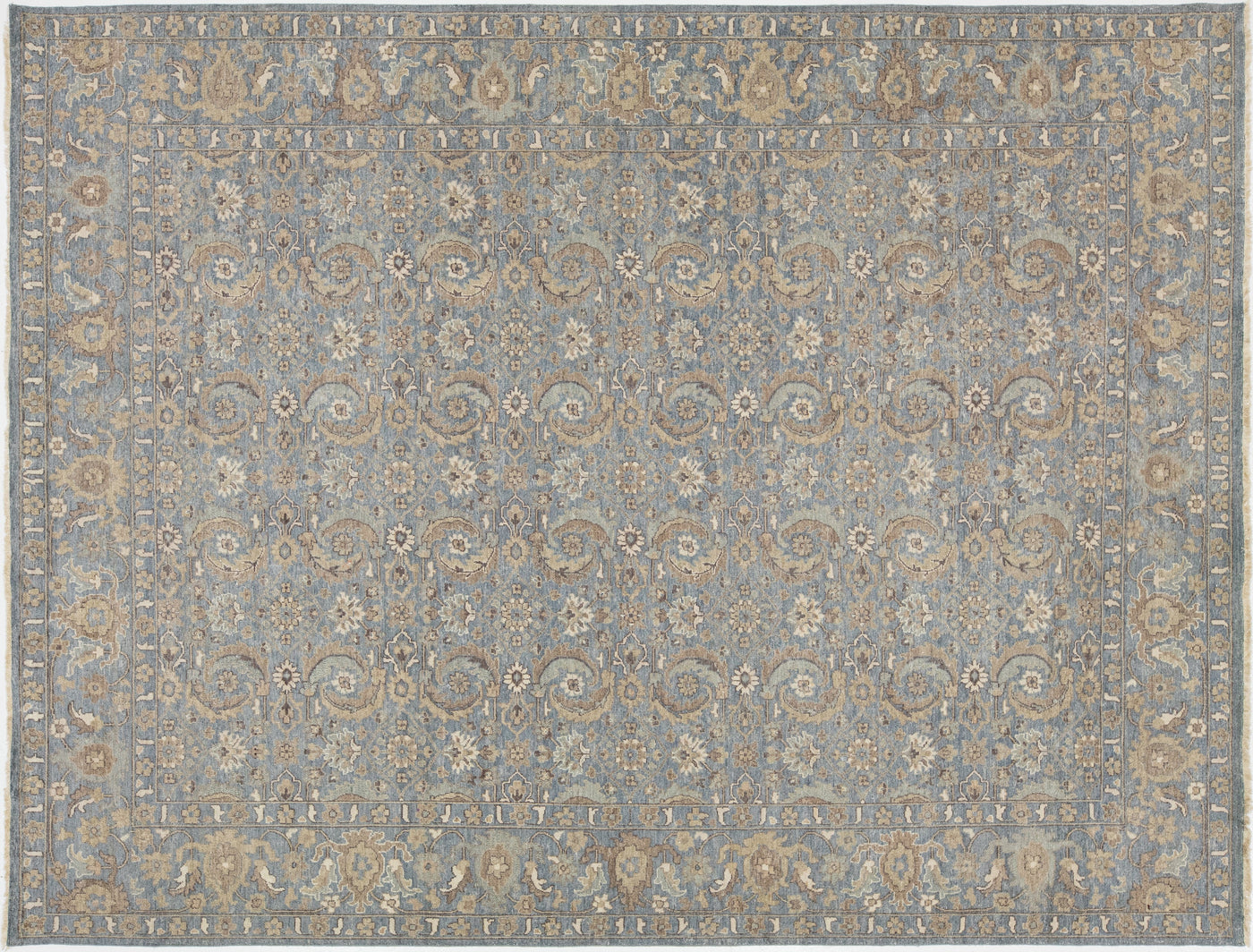 Modern Indian Wool Rug 9 X 12