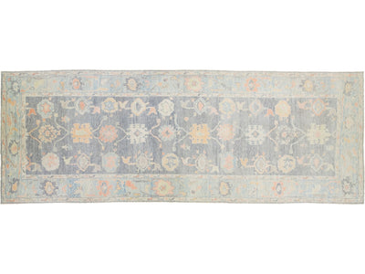 Modern Oushak Wool Runner 7 X 20