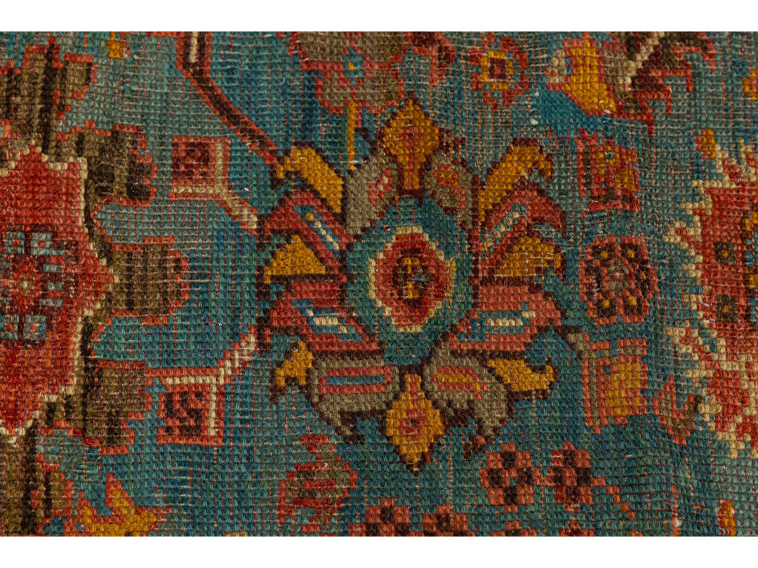 Antique Oushak Wool Rug 12 X 16