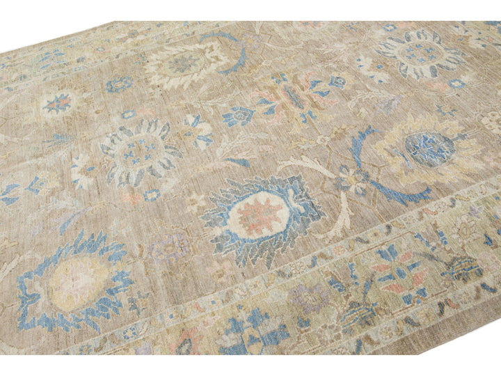 Modern Sultanabad Wool Rug 9 X 12
