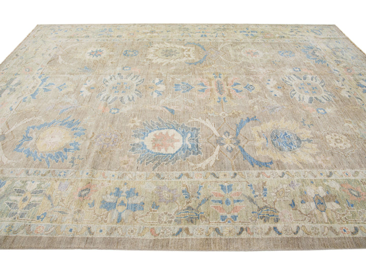 Modern Sultanabad Wool Rug 9 X 12