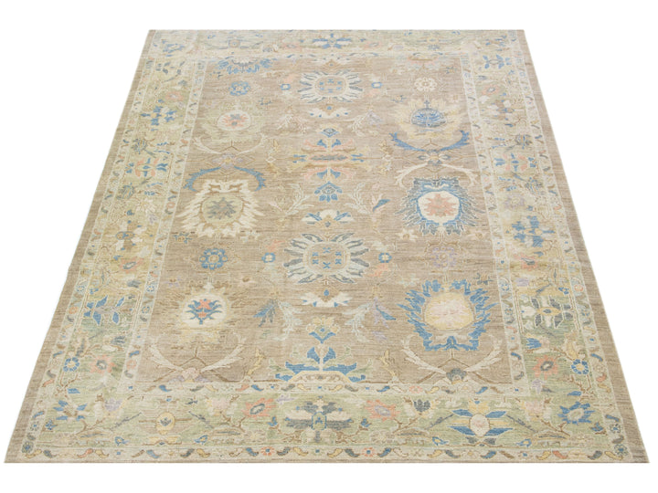 Modern Sultanabad Wool Rug 9 X 12