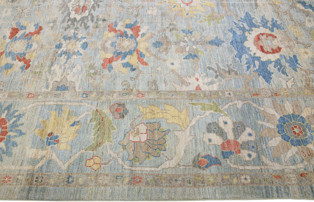 Modern Sultanabad Wool Rug 14 X 16