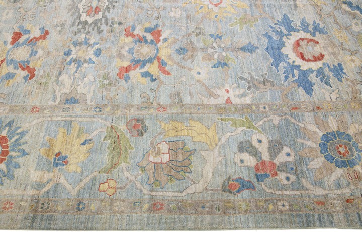 Modern Sultanabad Wool Rug 14 X 16