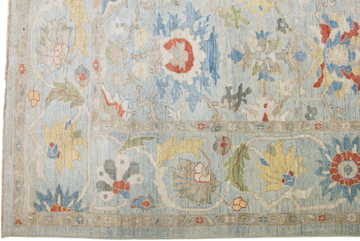 Modern Sultanabad Wool Rug 14 X 16
