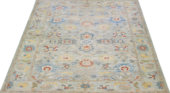Modern Sultanabad Wool Rug 14 X 16