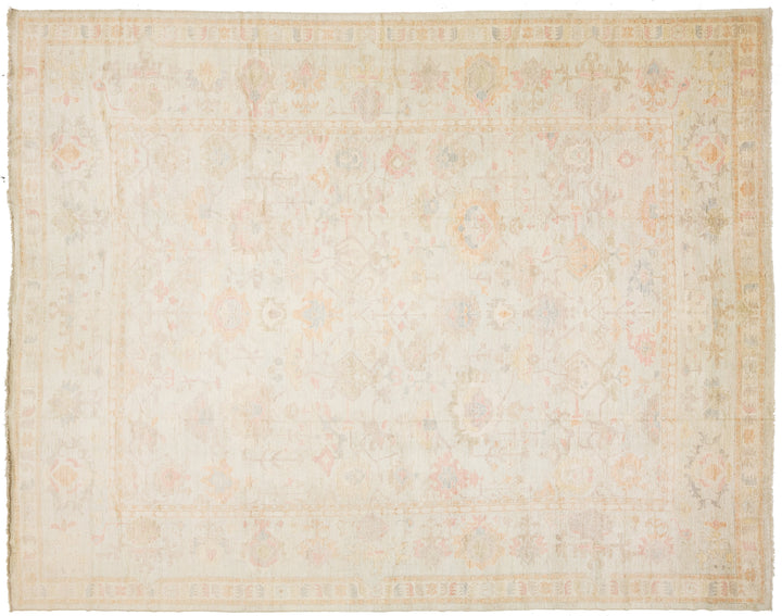 Modern Oushak Wool Rug 14 X 17