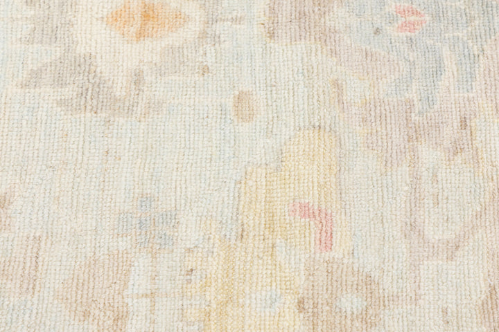 Modern Oushak Wool Rug 14 X 17