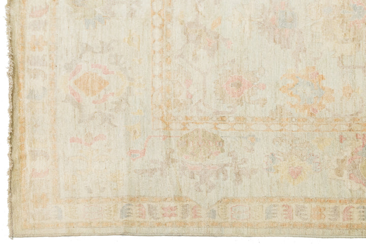 Modern Oushak Wool Rug 14 X 17