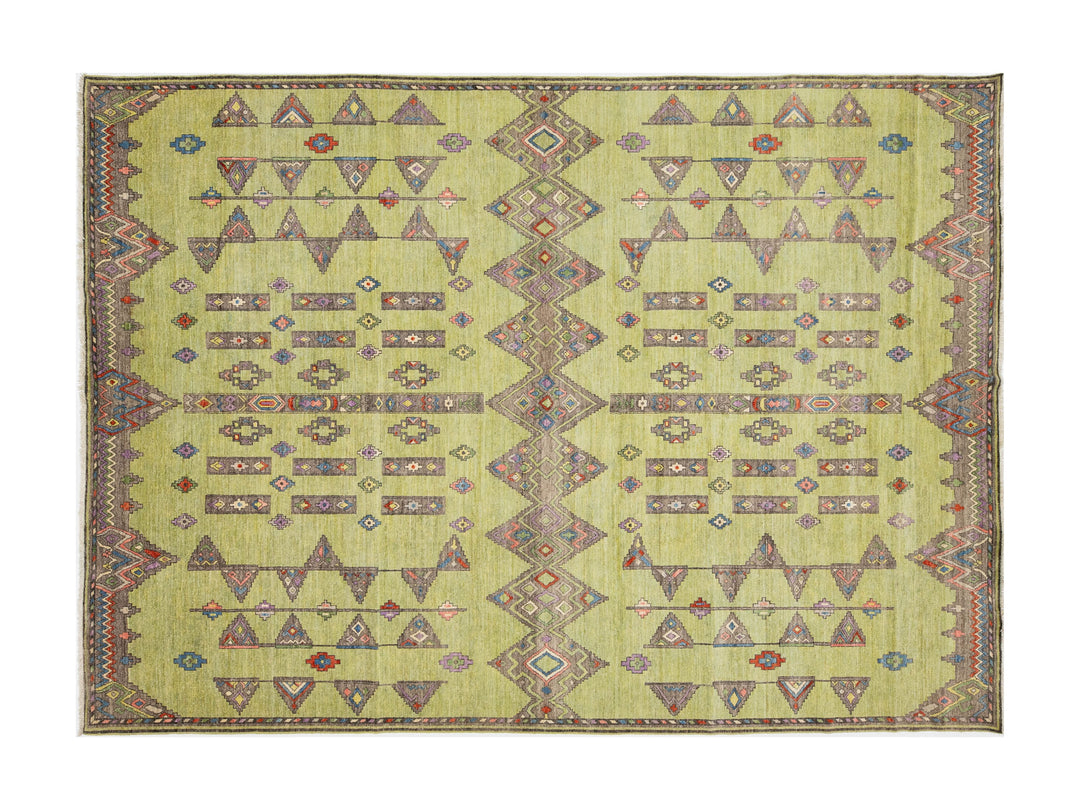 Modern Khotan Wool Rug 10 X 14