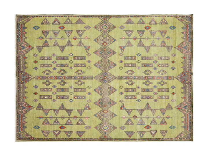 Modern Khotan Wool Rug 10 X 14