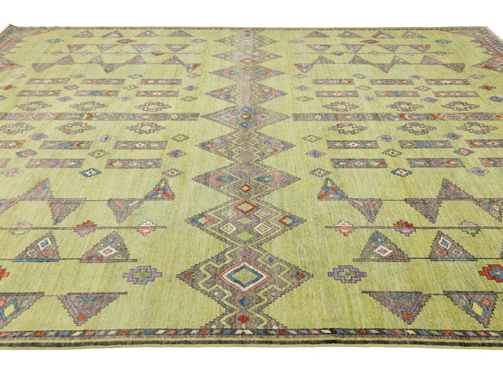 Modern Khotan Wool Rug 10 X 14
