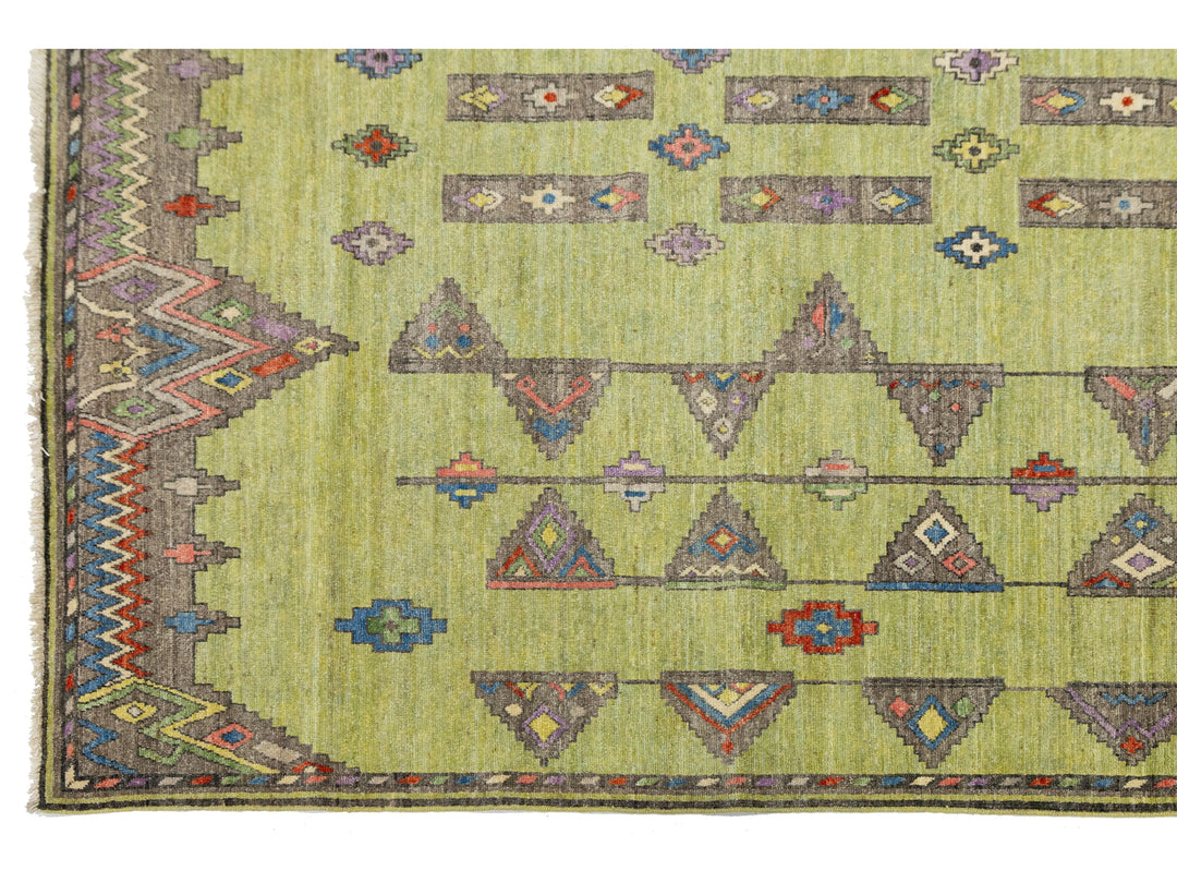Modern Khotan Wool Rug 10 X 14