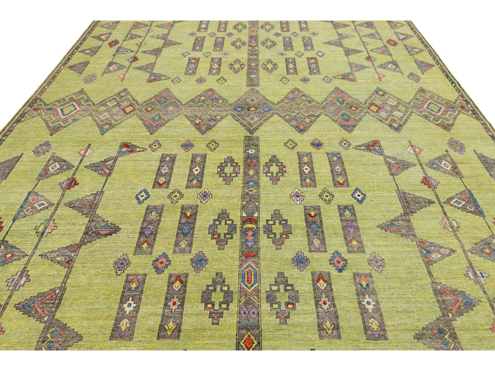 Modern Khotan Wool Rug 10 X 14