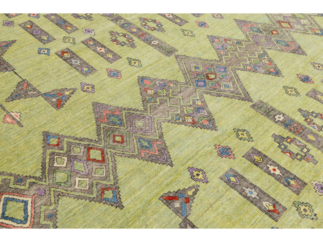 Modern Khotan Wool Rug 10 X 14