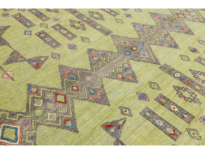 Modern Khotan Wool Rug 10 X 14