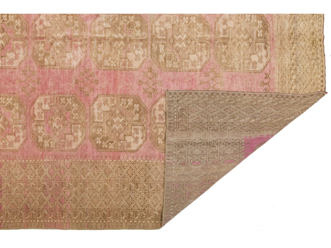 Antique Turkmen Wool Rug 9 X 11