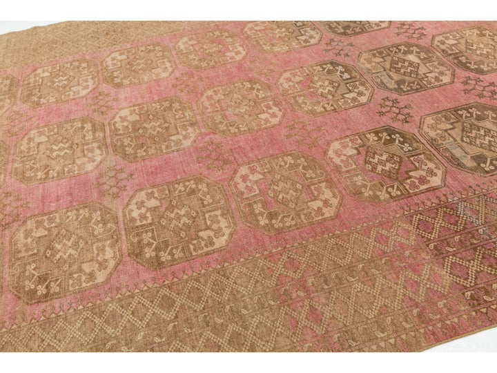 Antique Turkmen Wool Rug 9 X 11