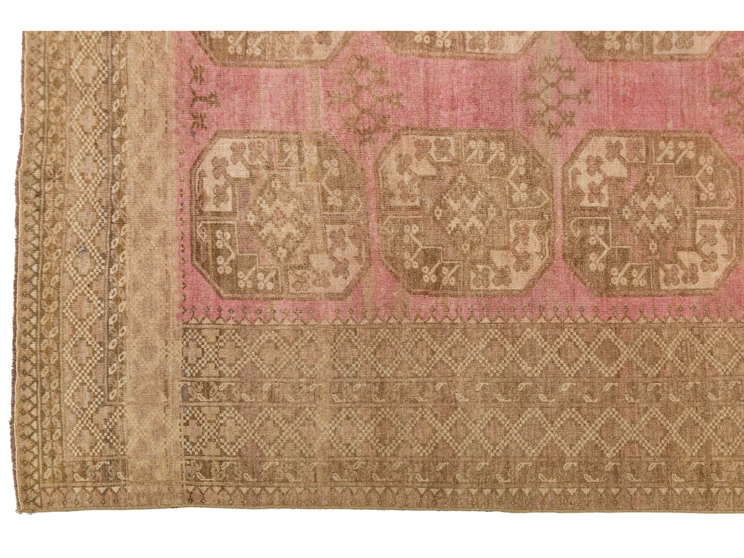 Antique Turkmen Wool Rug 9 X 11