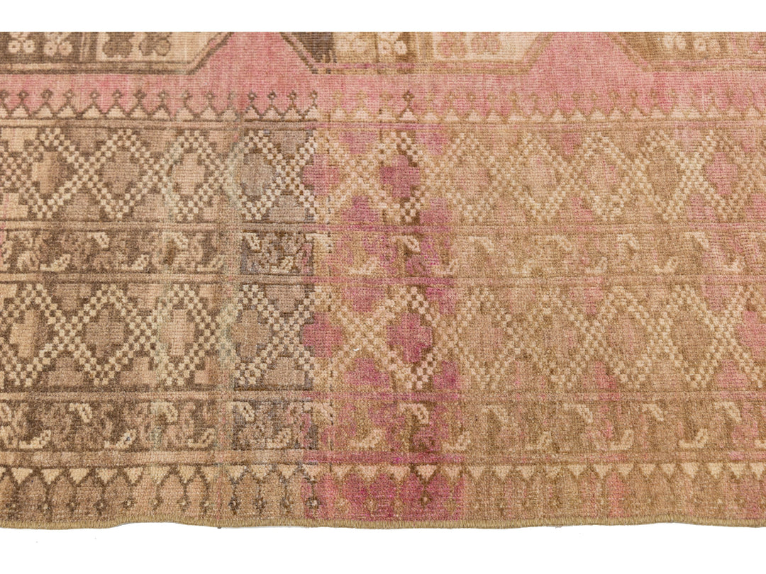 Antique Turkmen Wool Rug 9 X 11