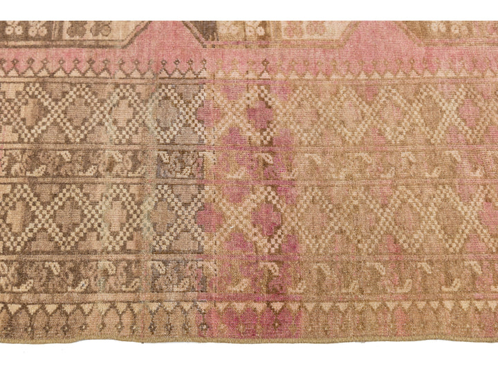 Antique Turkmen Wool Rug 9 X 11