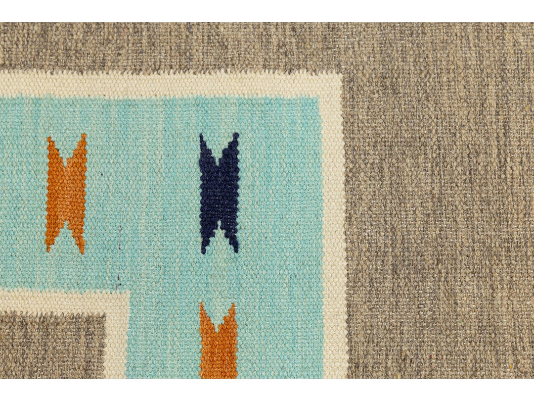 Modern Navajo Wool Rug 9 X 12