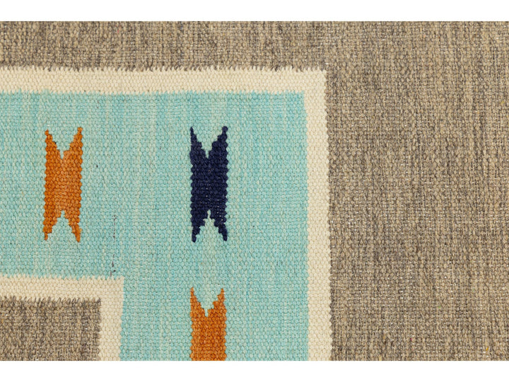 Modern Navajo Wool Rug 9 X 12