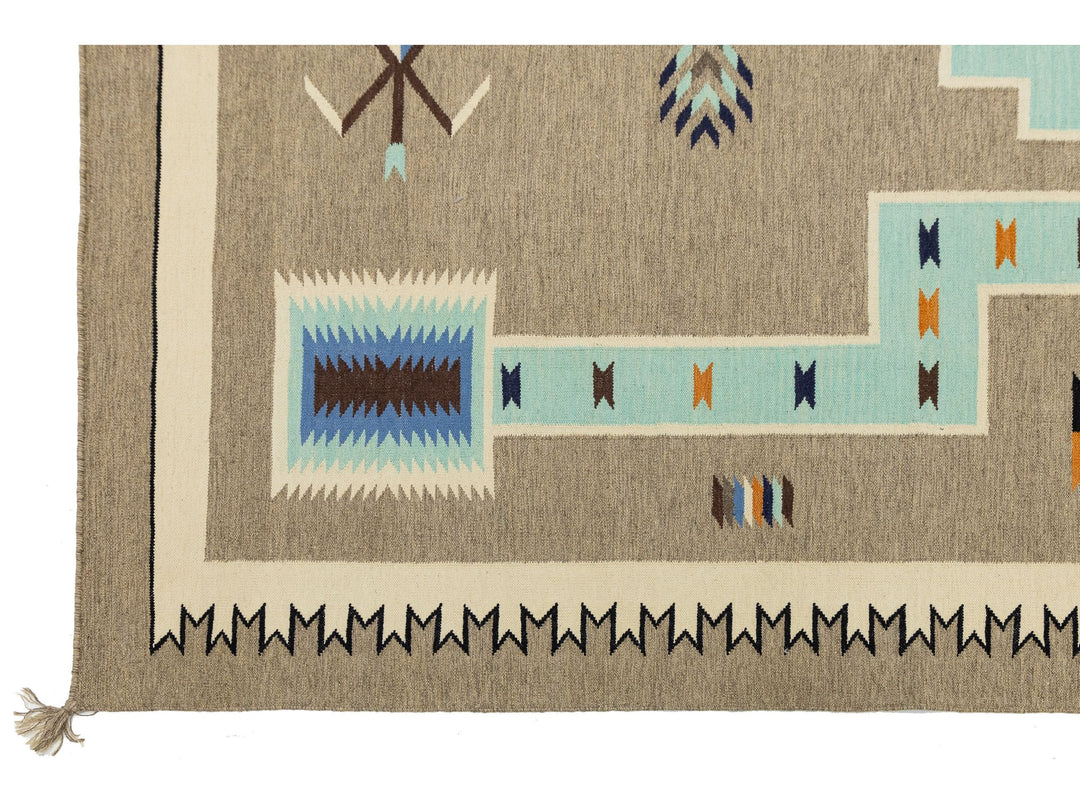 Modern Navajo Wool Rug 9 X 12