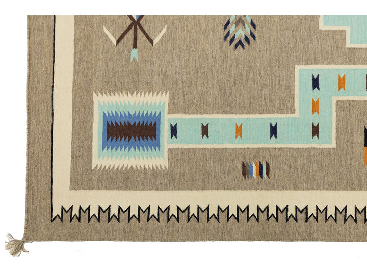 Modern Navajo Wool Rug 9 X 12