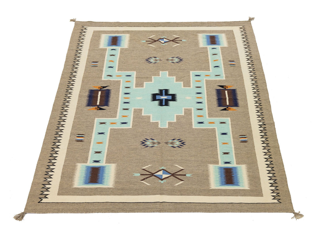 Modern Navajo Wool Rug 9 X 12