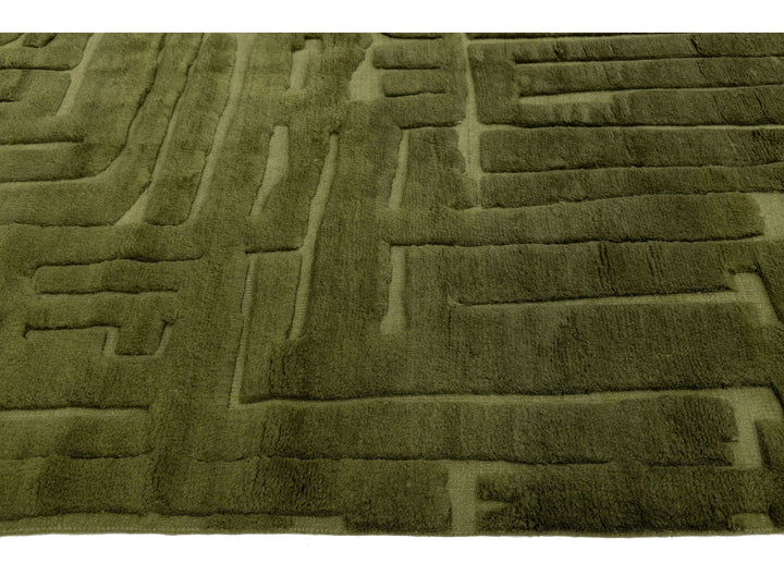 Modern Moroccan Wool Rug 12 X 15