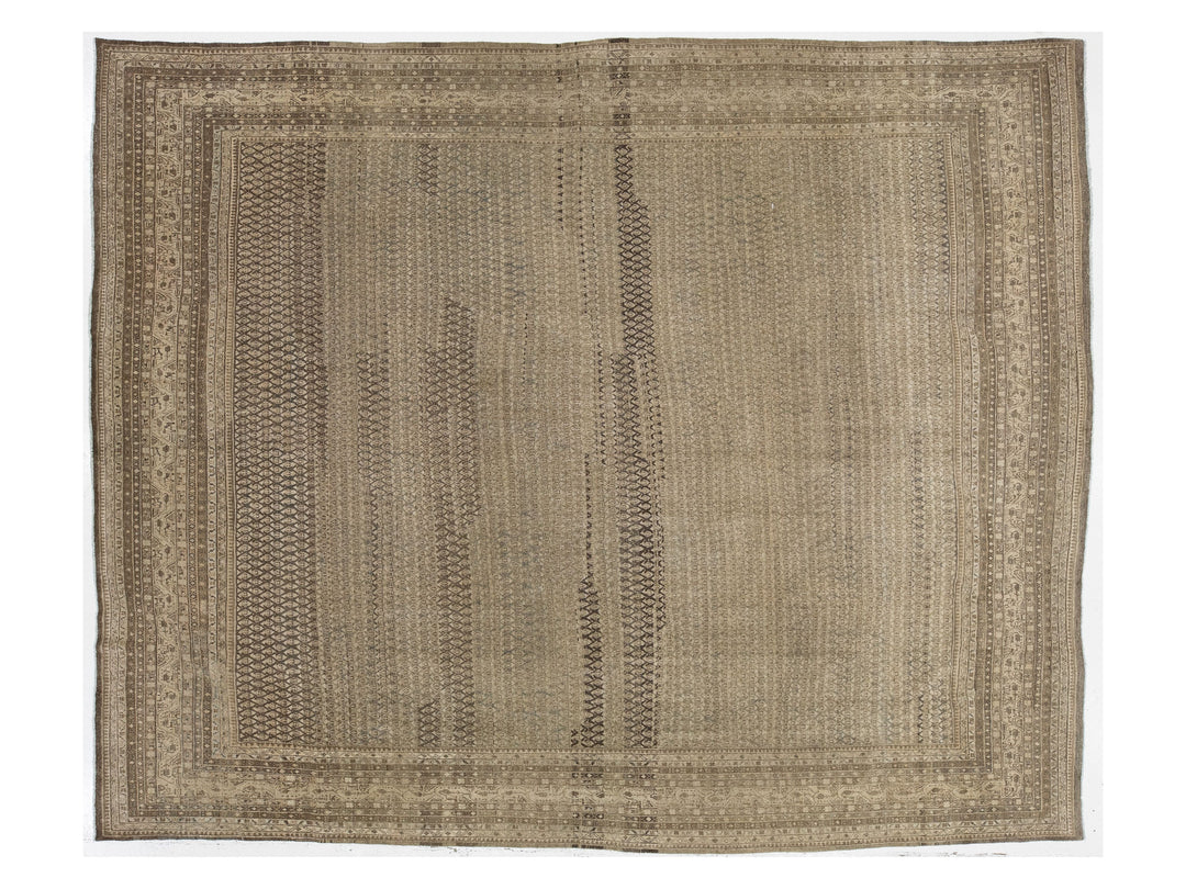 Antique Tabriz Wool Rug 10 X 13