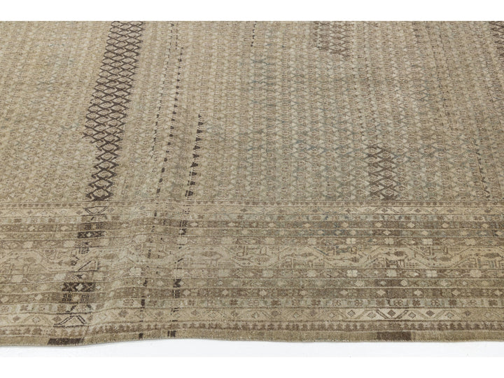 Antique Tabriz Wool Rug 10 X 13