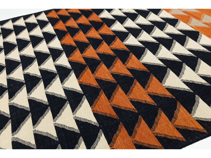 Modern Navajo Wool Rug 9 X 12