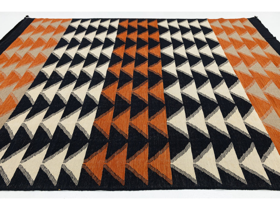 Modern Navajo Wool Rug 9 X 12