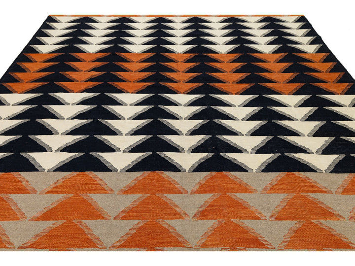 Modern Navajo Wool Rug 9 X 12