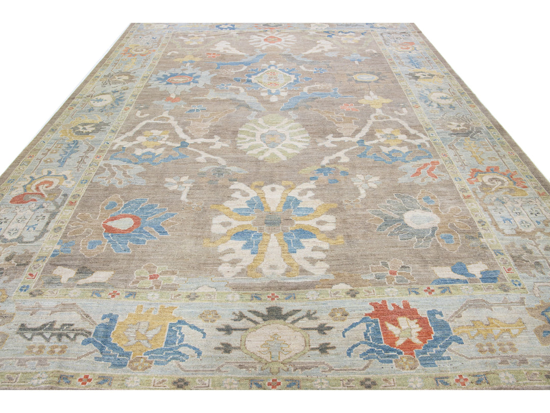 Modern Sultanabad Wool Rug 11 X 14