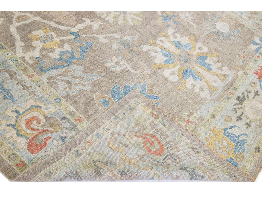 Modern Sultanabad Wool Rug 11 X 14