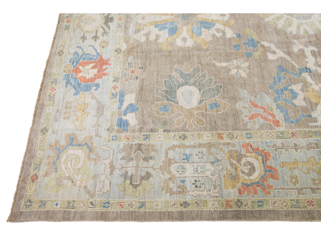 Modern Sultanabad Wool Rug 11 X 14